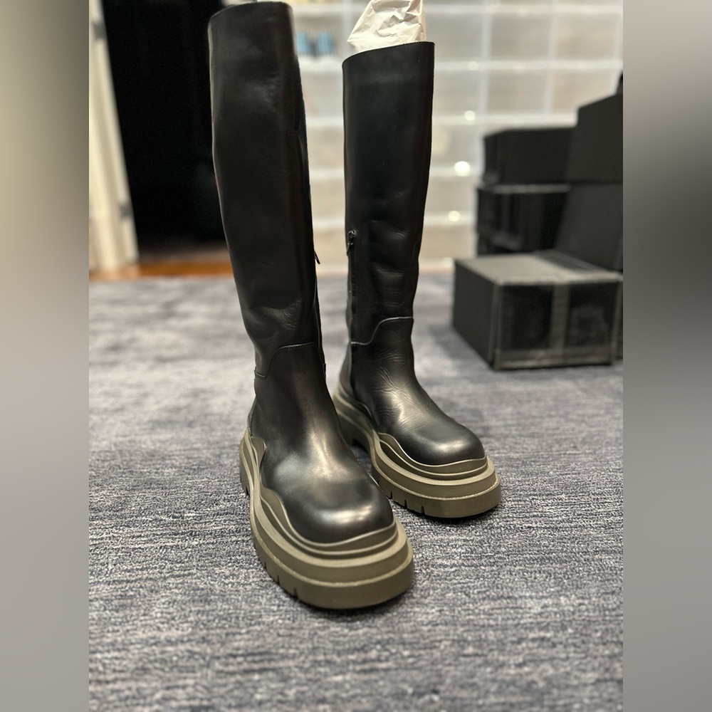 - [ ] Bottega Veneta Black Tall tire boots - Size 39